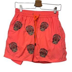 Les canebiers sugar skull swim trunks size medium